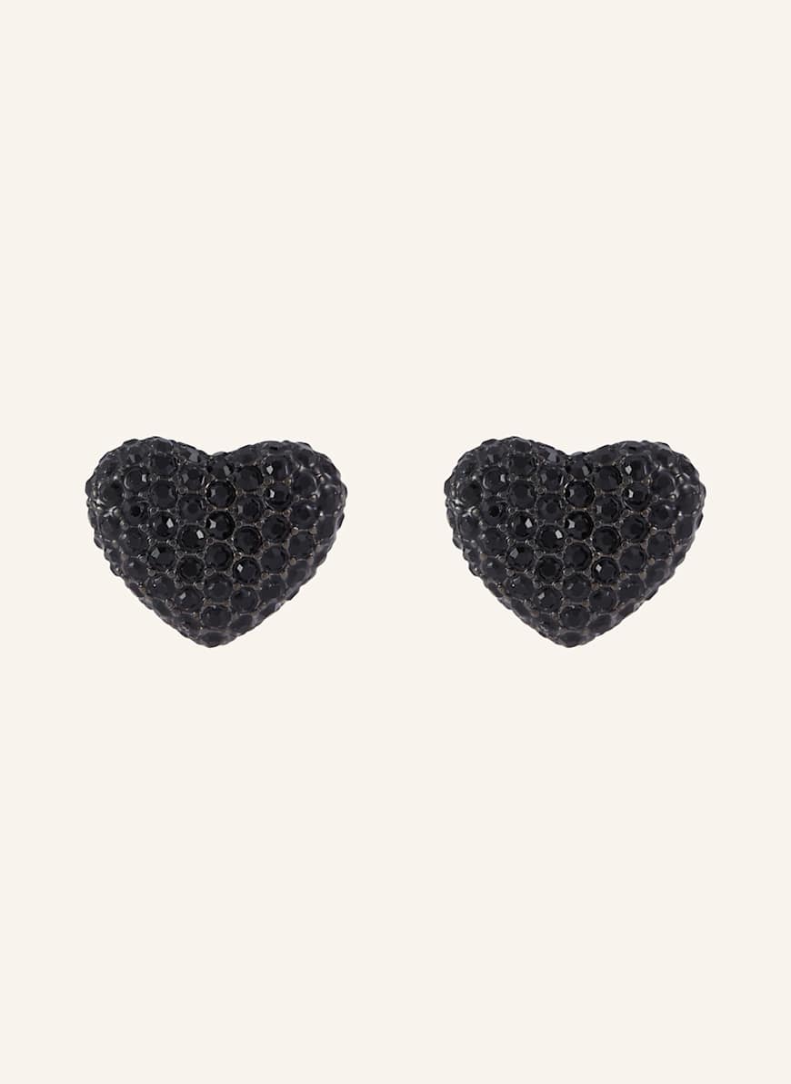 MARC JACOBS Ohrstecker BALLOON HEART: SCHWARZ