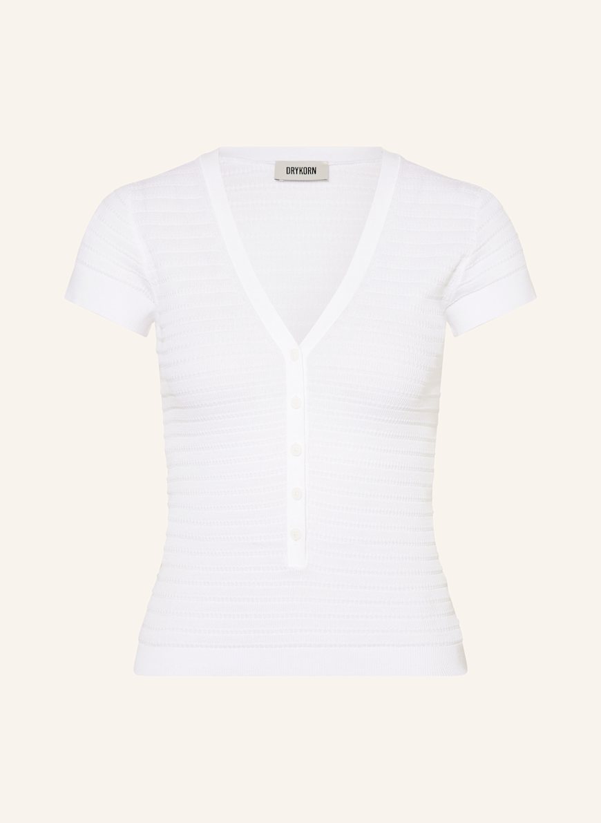 DRYKORN Strickshirt ALKUNA: WEISS