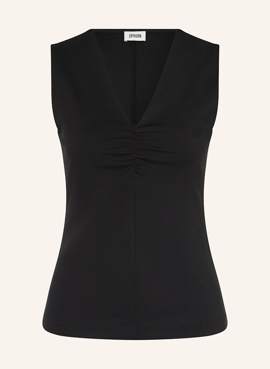 DRYKORN Top MERIAM: SCHWARZ