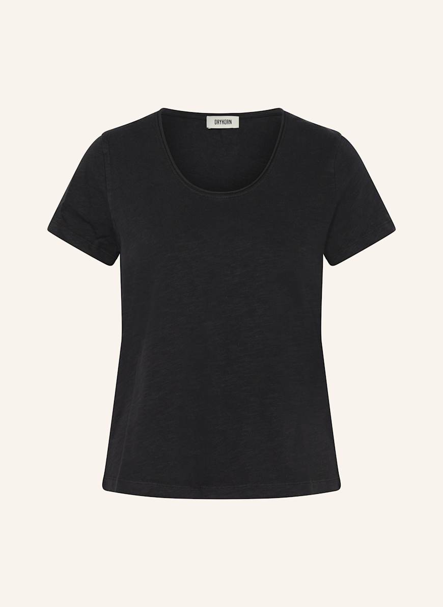 DRYKORN T-Shirt NAVIVI: SCHWARZ