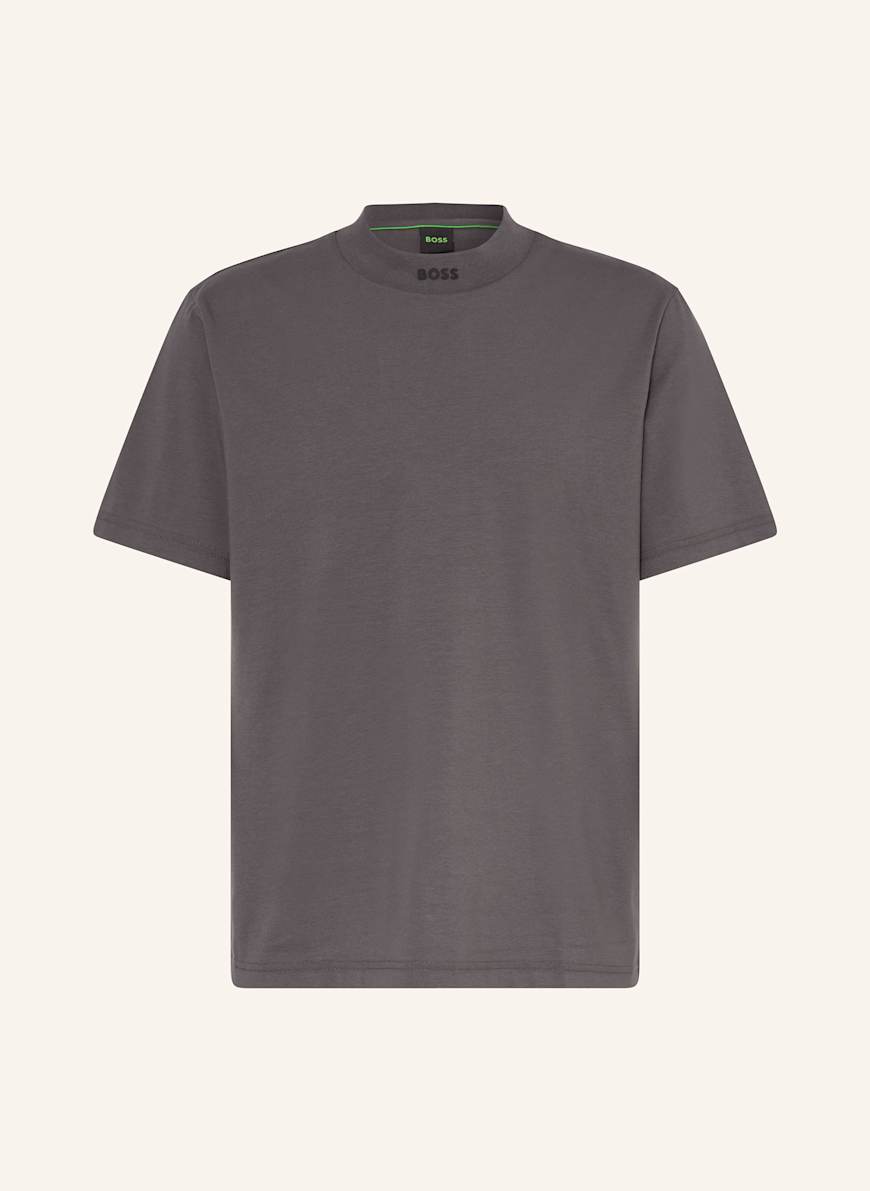 BOSS T-Shirt COLLAR ZONE: DUNKELGRAU