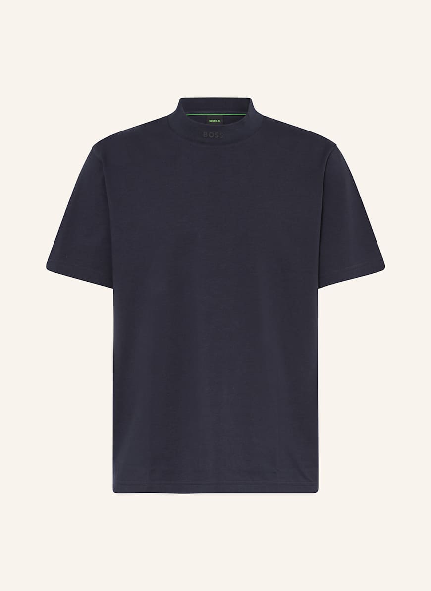 BOSS T-Shirt COLLAR ZONE: DUNKELBLAU
