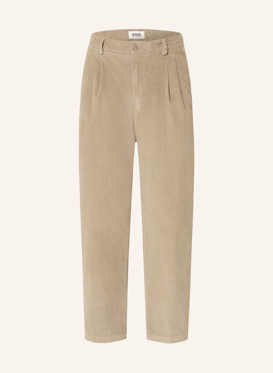 DRYKORN Cordchino KARYKO Relaxed Fit mit verkürztem Bein: BRAUN