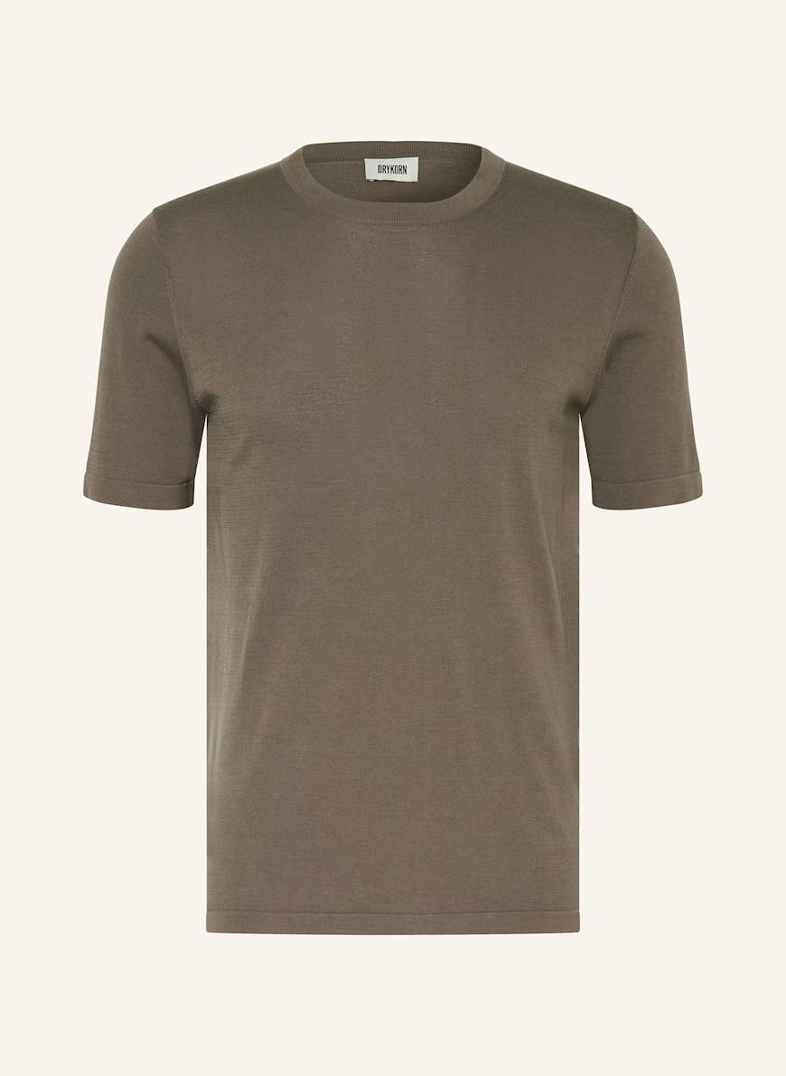 DRYKORN Strickshirt VALENTIN: KHAKI