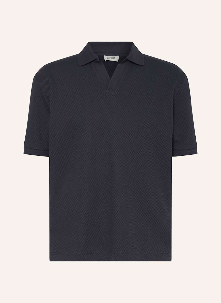 DRYKORN Piqué-Poloshirt ACAYO Relaxed Fit: DUNKELBLAU