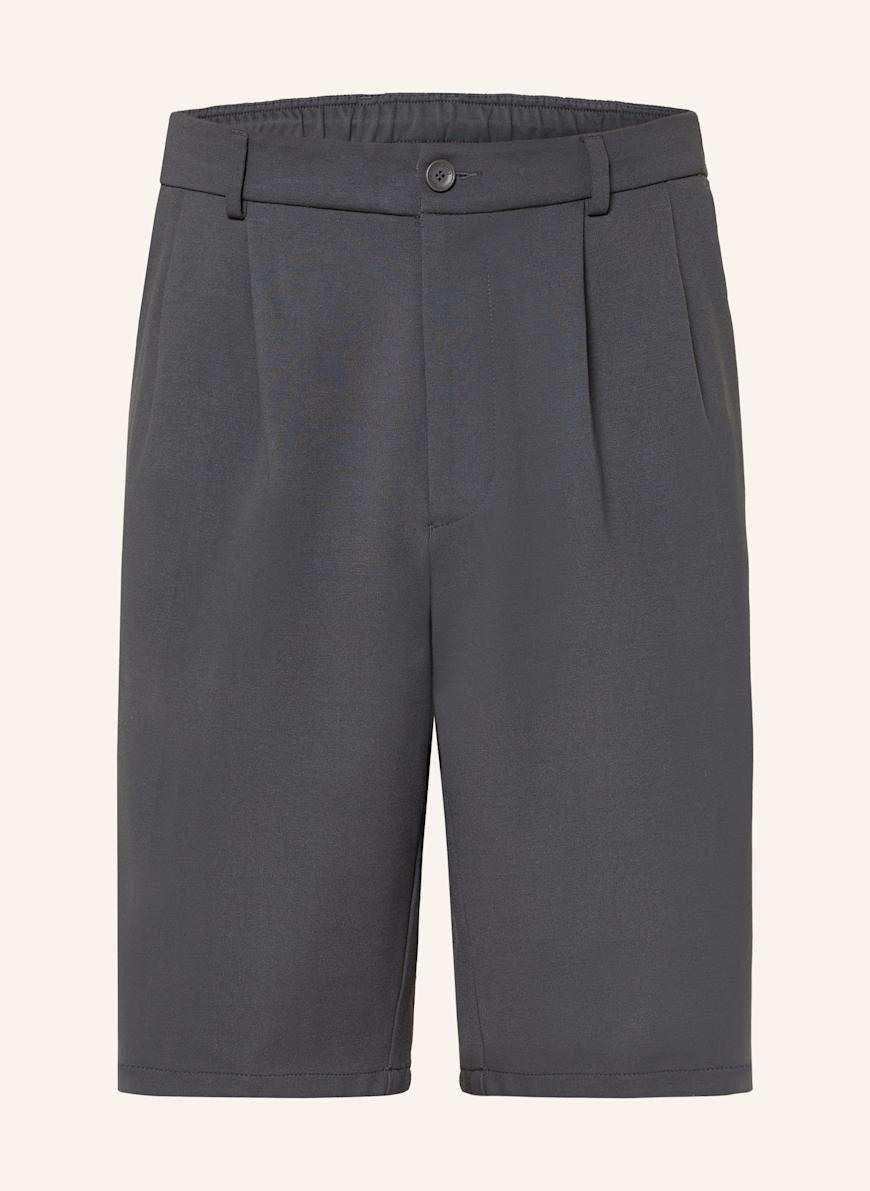 BOSS Tennisshorts RETRO PLEAT: DUNKELGRAU