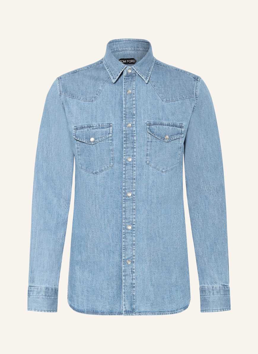 TOM FORD Jeanshemd Slim Fit: HELLBLAU
