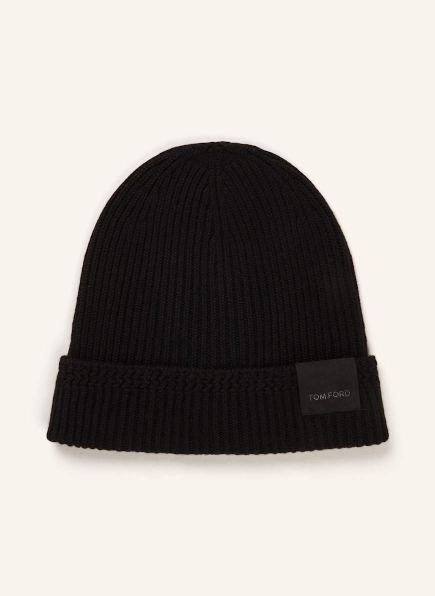 TOM FORD Cashmere-Mütze: SCHWARZ