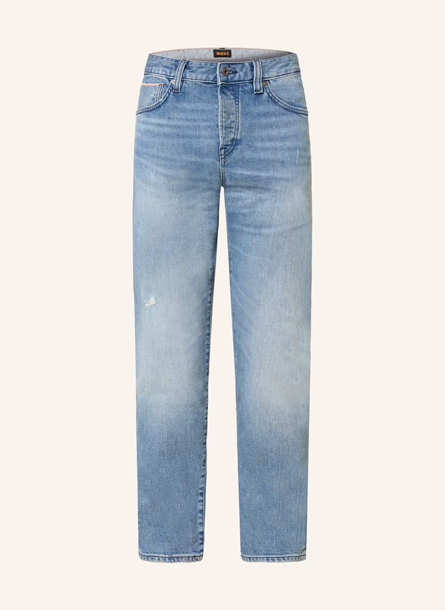BOSS Jeans ONYX SELVEEDGE Slim Tapered Fit: 440 TURQUOISE/AQUA