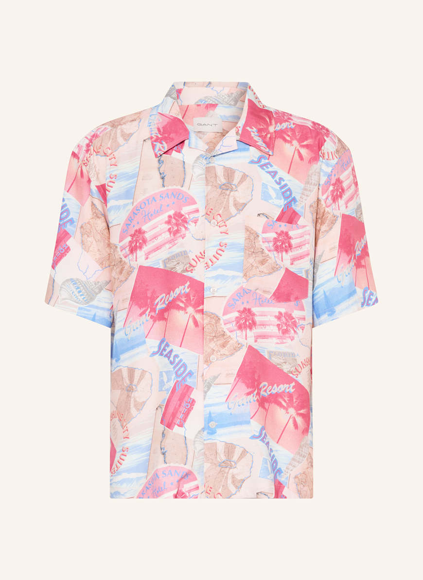 GANT Resorthemd Comfort Fit: BLAU/ ROT/ GELB