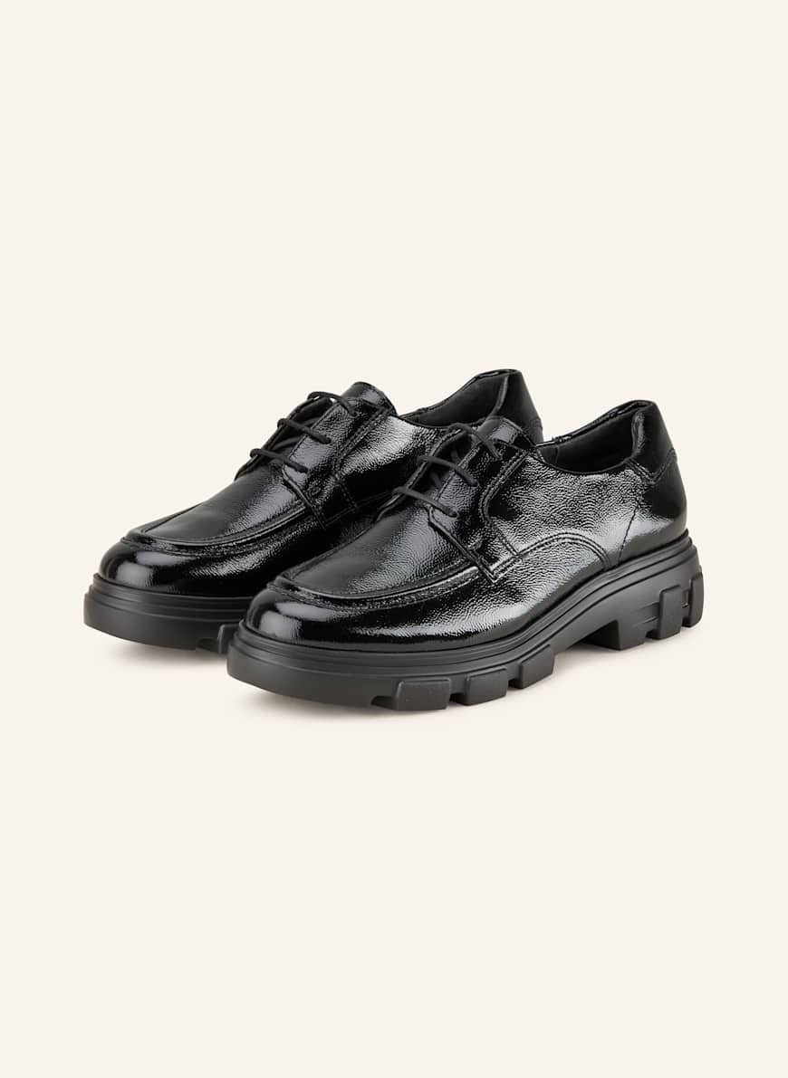 Paul Green Black Leather Lace Up Mens Lug Sole Shoes Sz 5 Paul Green 2688-007 Lace-up shoes in black buy online main image 2