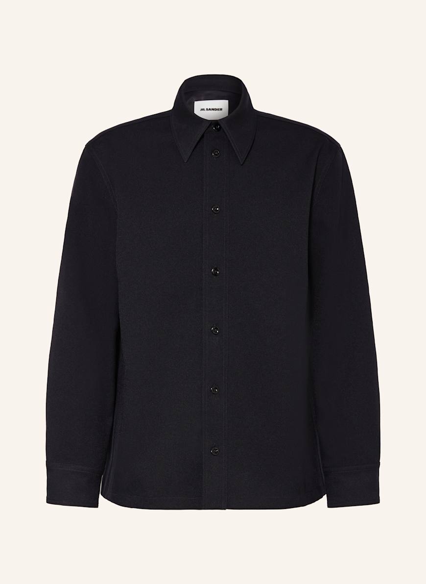 JIL SANDER Overshirt: DUNKELBLAU