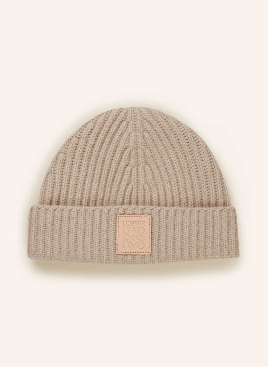 LOEWE Cashmere-Mütze: BEIGE