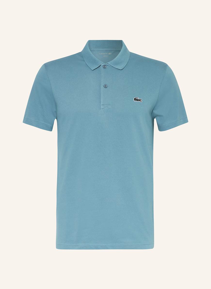 LACOSTE Strick-Poloshirt Regular Fit: BLAU