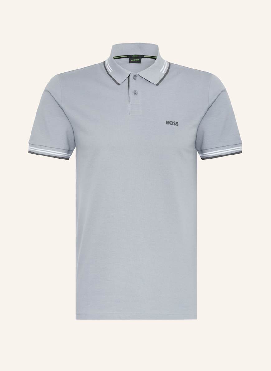 BOSS Piqué-Poloshirt PAUL Slim Fit: BLAUGRAU