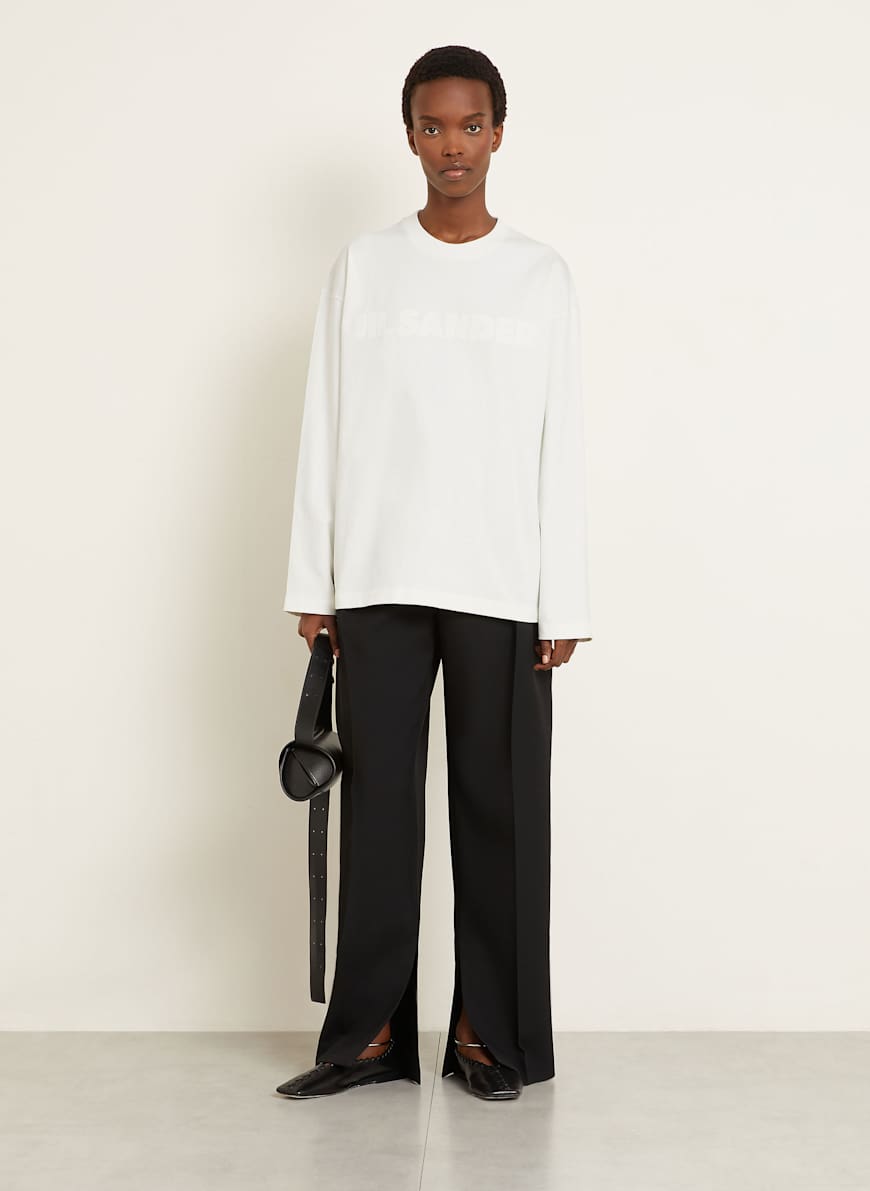 トップス 2019AW JIL SANDER Oversized Shirt JIL SANDER Oversized-Shirt in weiss
