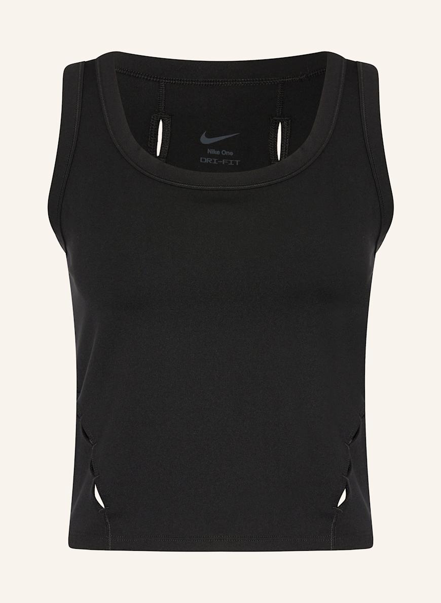 Nike Tanktop ONE FITTED: SCHWARZ