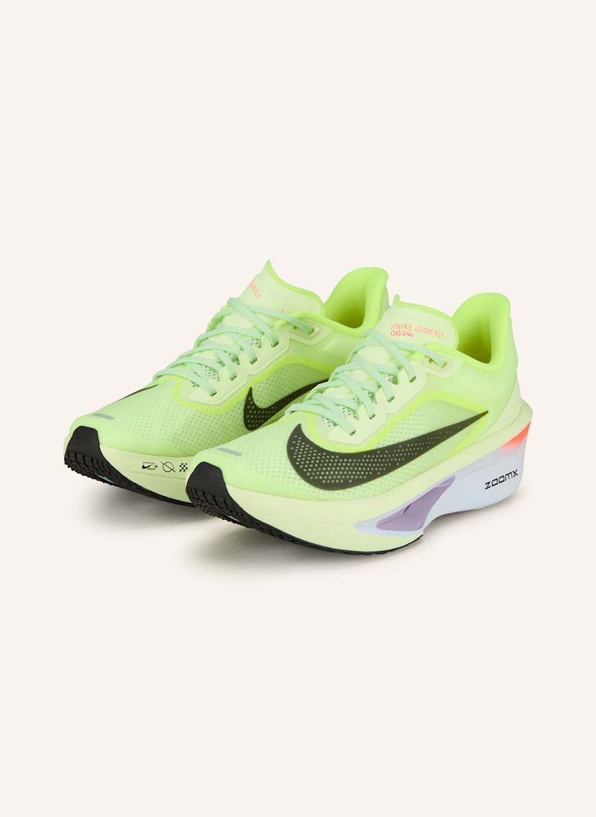 Nike Laufschuhe ZOOM FLY 6: NEONGELB/ DUNKELBLAU