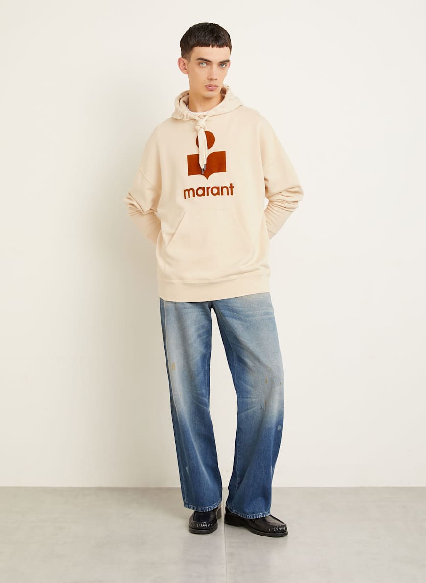 関税込★Isabel Marant★Isabel Marant Miley Hoodie★パーカー MILEY SWEATSHIRT Man Ecru/Camel | ISABEL MARANT Official