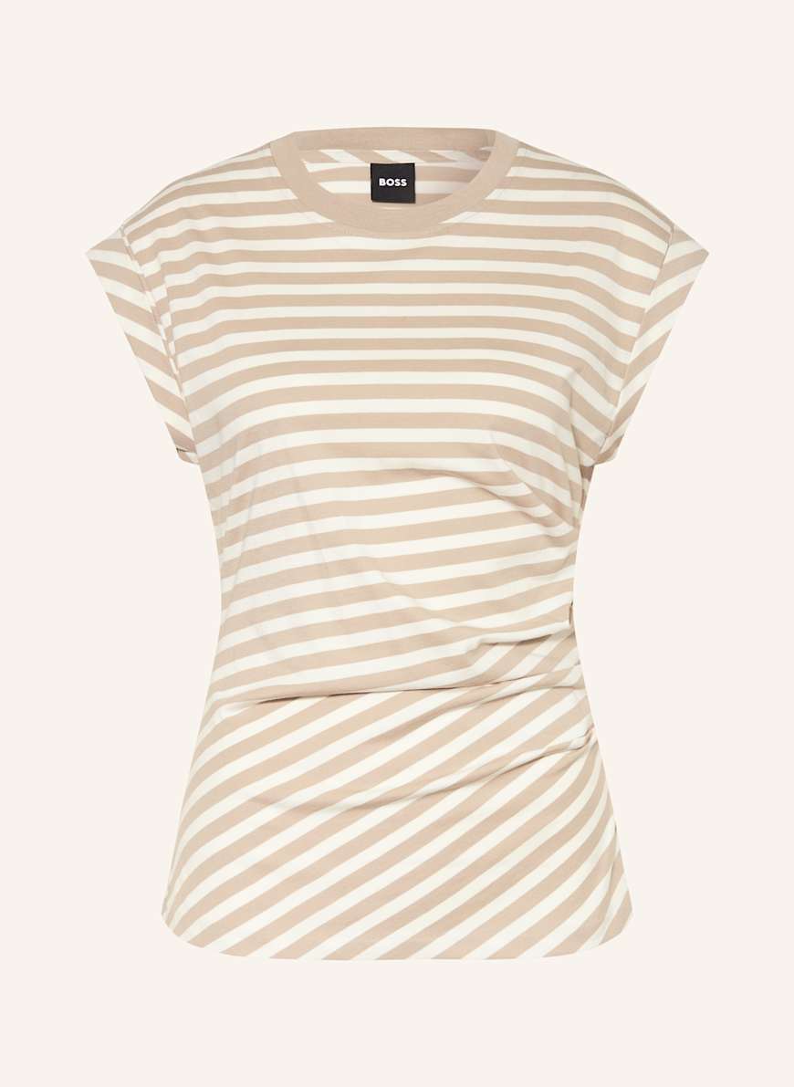 BOSS Top EPKA: BEIGE/ WEISS