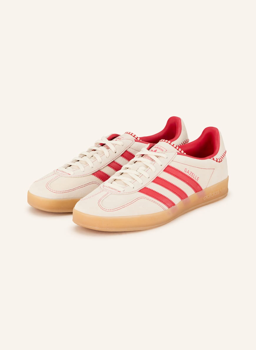 adidas Originals Sneakers GAZELLE INDOOR in cream / red adidas Originals Sneakers GAZELLE INDOOR in cream / red