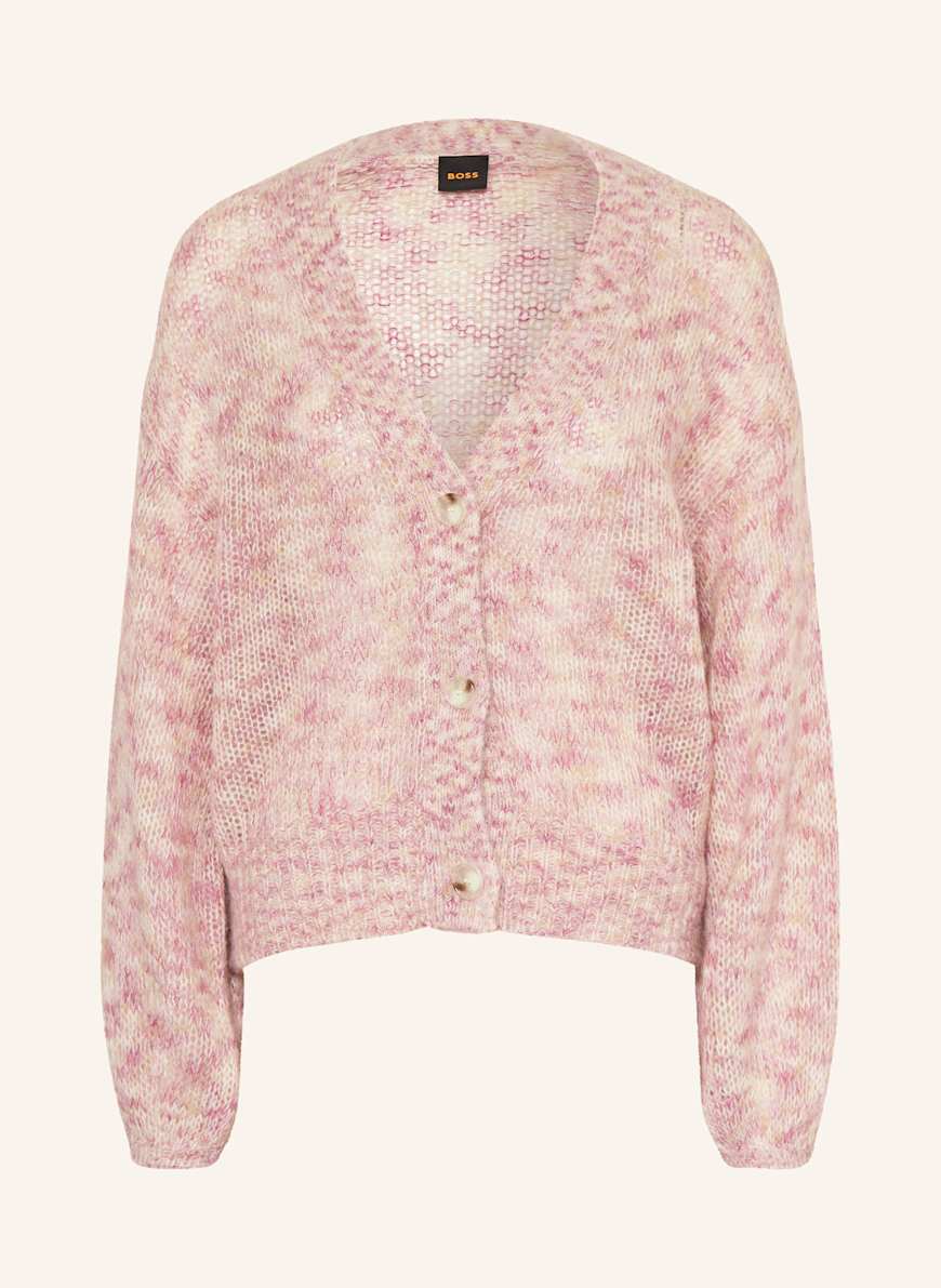 BOSS Strickjacke FLARONA: PINK/ CREME/ ECRU