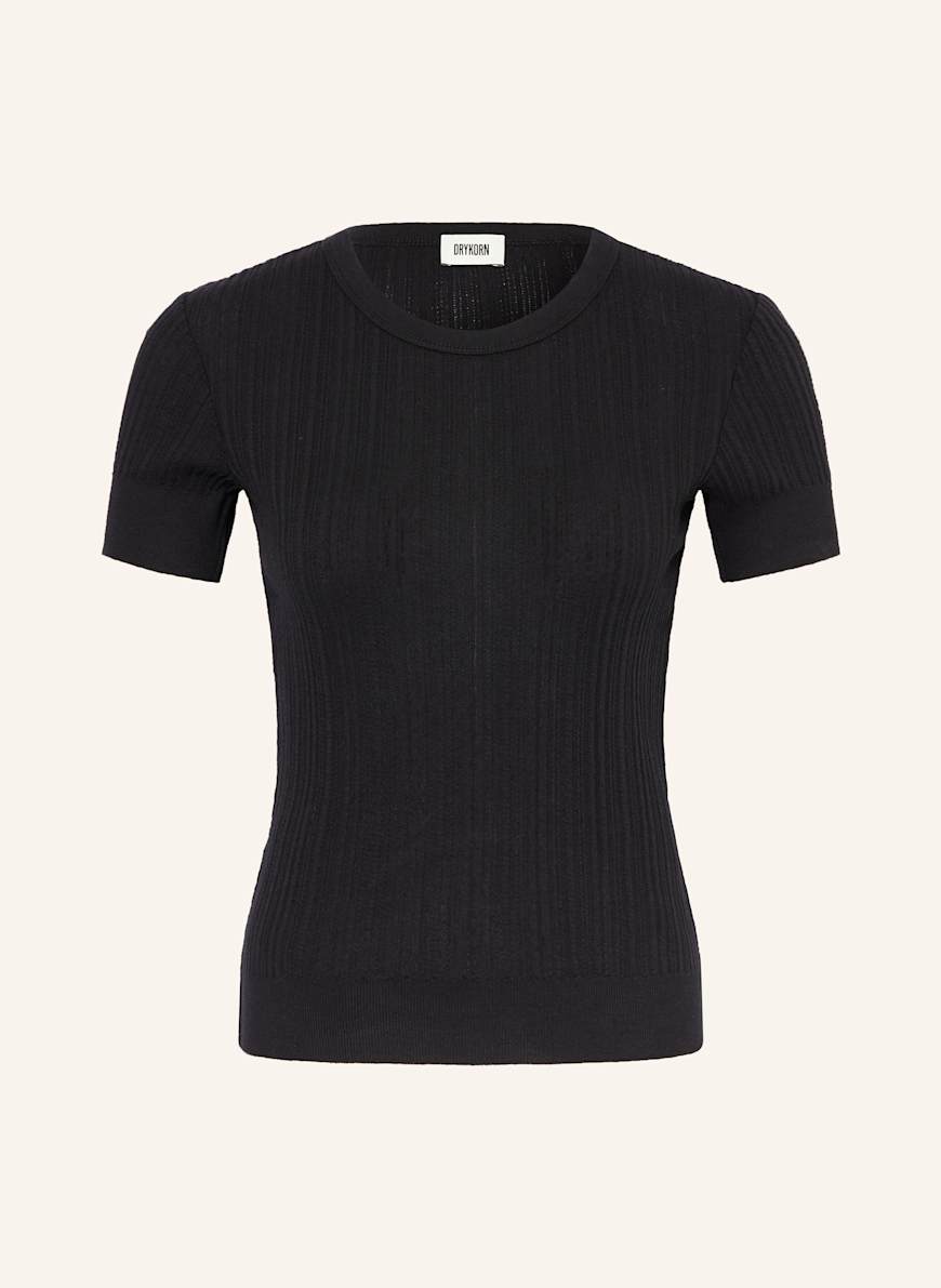 DRYKORN Strickshirt KOALY: SCHWARZ