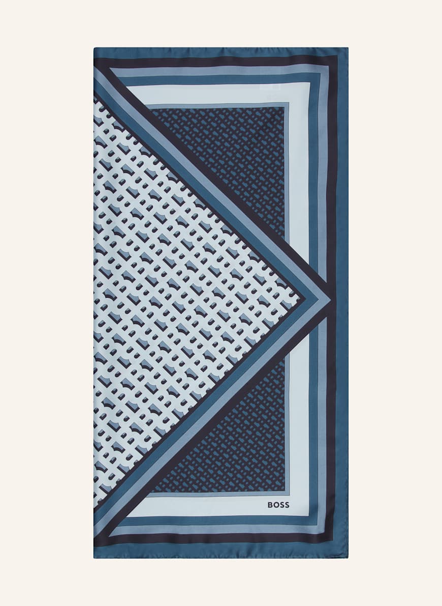 BOSS Seidentuch LAINY: DUNKELBLAU/ BLAU/ BLAUGRAU