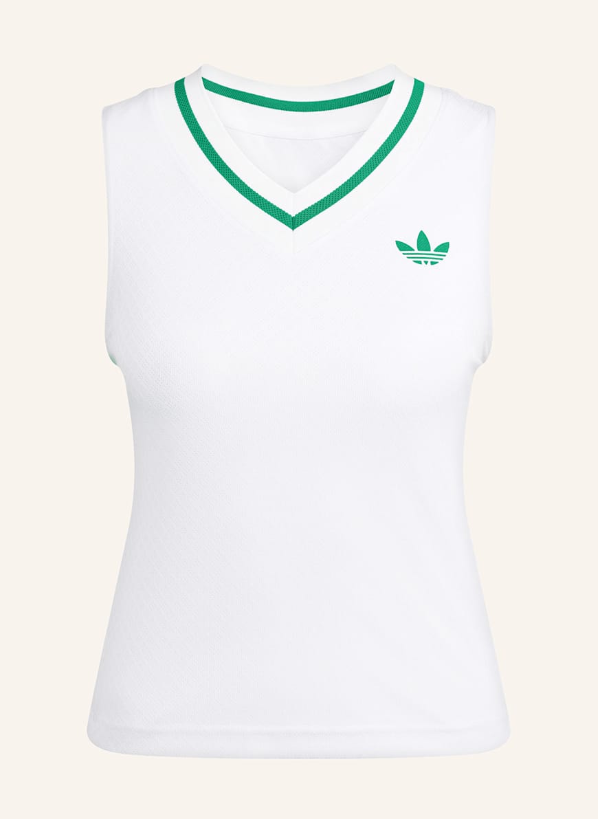 adidas Tanktop TENNIS CLIMACOOL TANK PRO: WEISS/ GRÜN