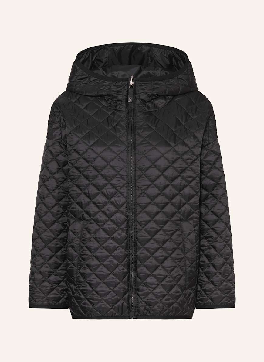 ダウンジャケット・コート Max Mara Black polyester Leo reversible jacket Reversible padded jacket in water-repellent canvas, black