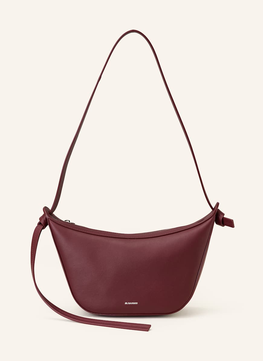 JIL SANDER Umhängetasche KNOT SMALL: DUNKELROT