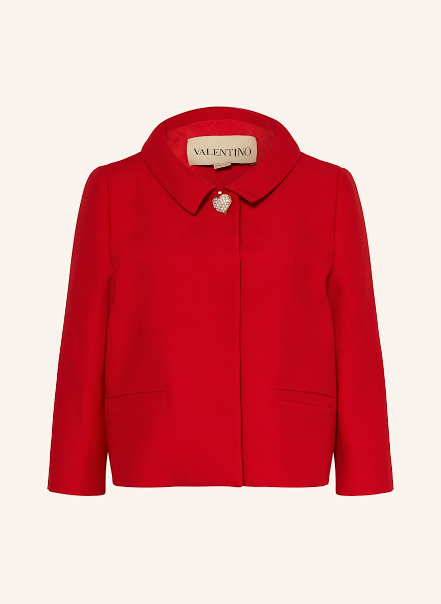 VALENTINO Blazer with silk in red