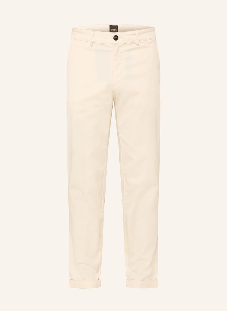 BOSS Chino TURN UP Regular Fit: CREME