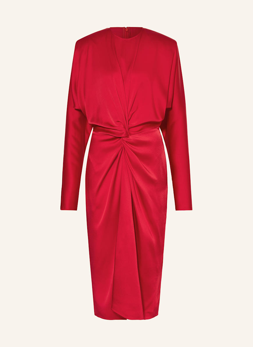STELLA McCARTNEY Satinkleid: ROT