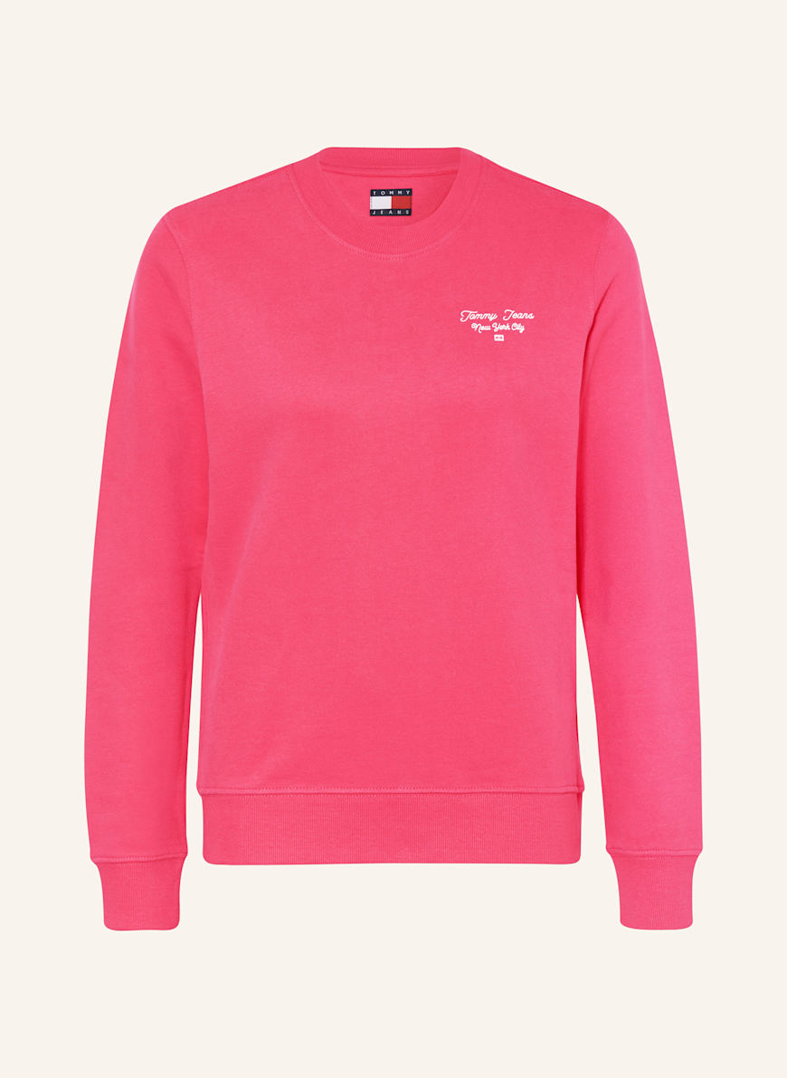 Red Tommy Jeans Sweatshirt Rot Red Hoodie Hilfiger Hoodie Damen