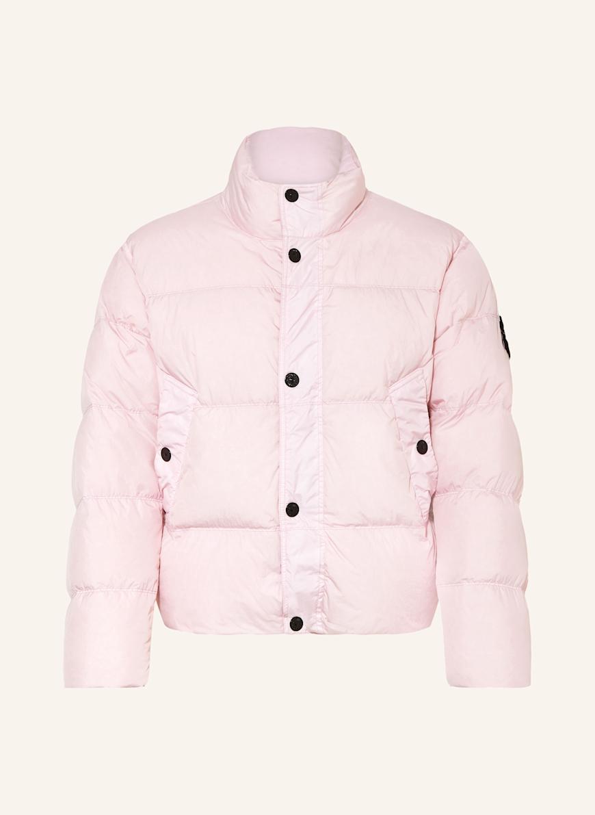 STONE ISLAND Down jacket in pink