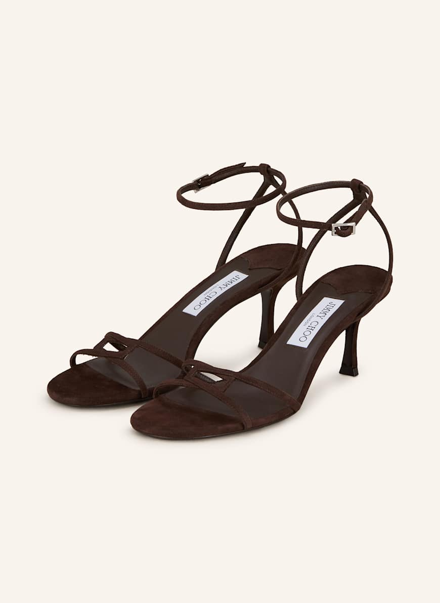 JIMMY CHOO Sandaletten 1998 LEO 65: DUNKELBRAUN