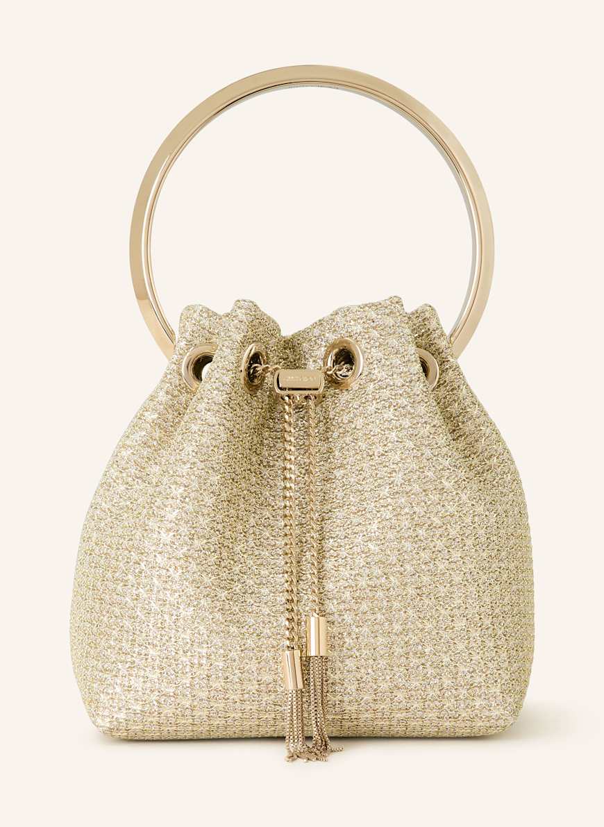 JIMMY CHOO Beuteltasche BON BON SPARKLE: GOLD