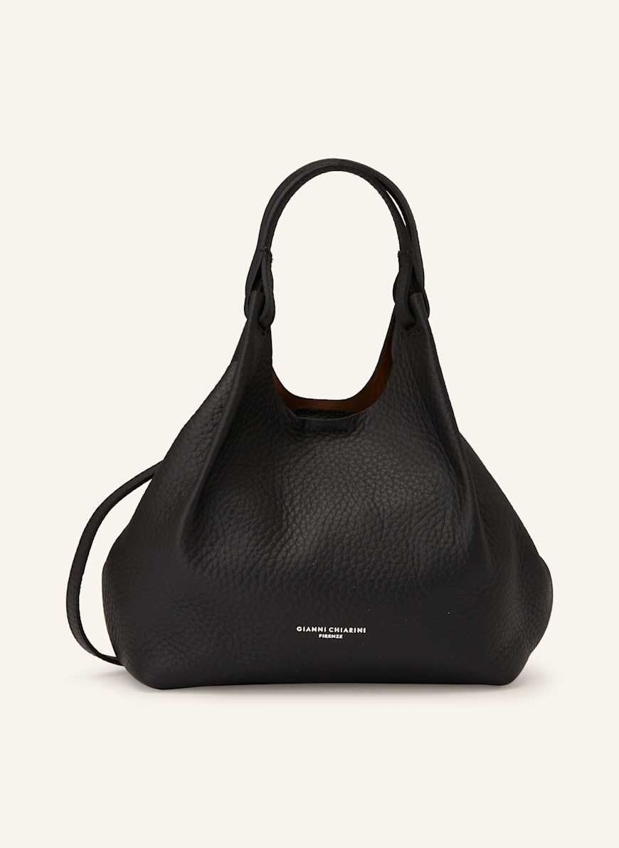 GIANNI CHIARINI DUA MEDIUM handbag with pouch in black