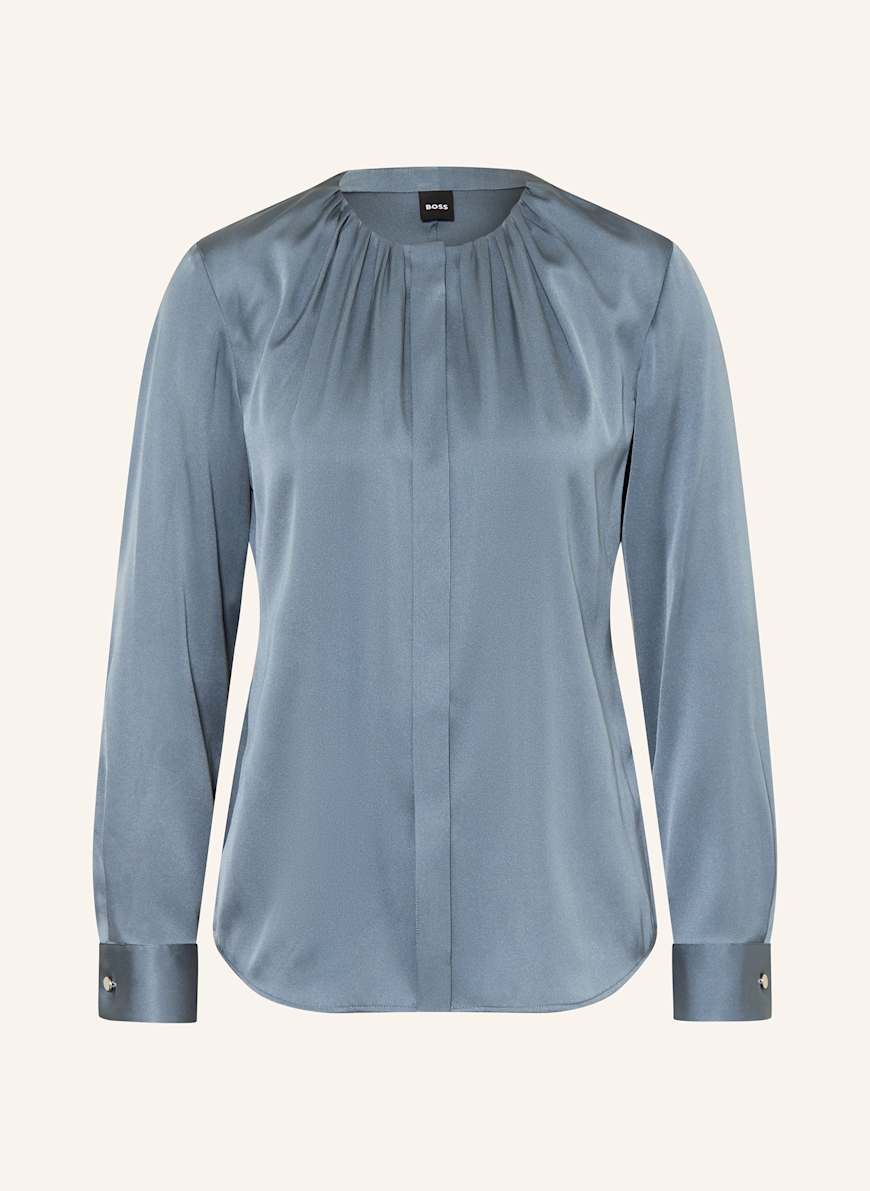 BOSS Seidenbluse BANORAH: BLAU