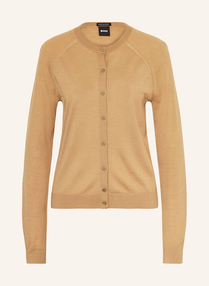 BOSS Strickjacke FONAMI: BEIGE