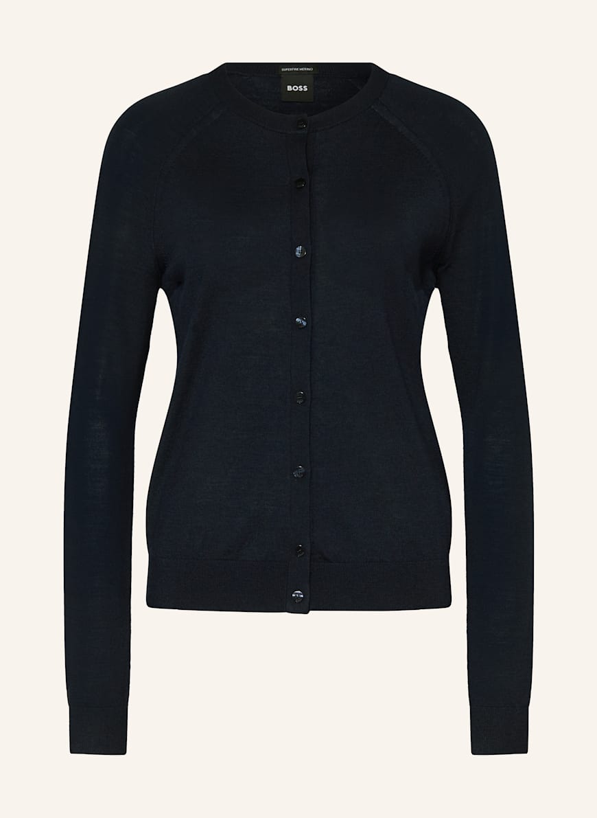 BOSS Strickjacke FONAMI: DUNKELBLAU