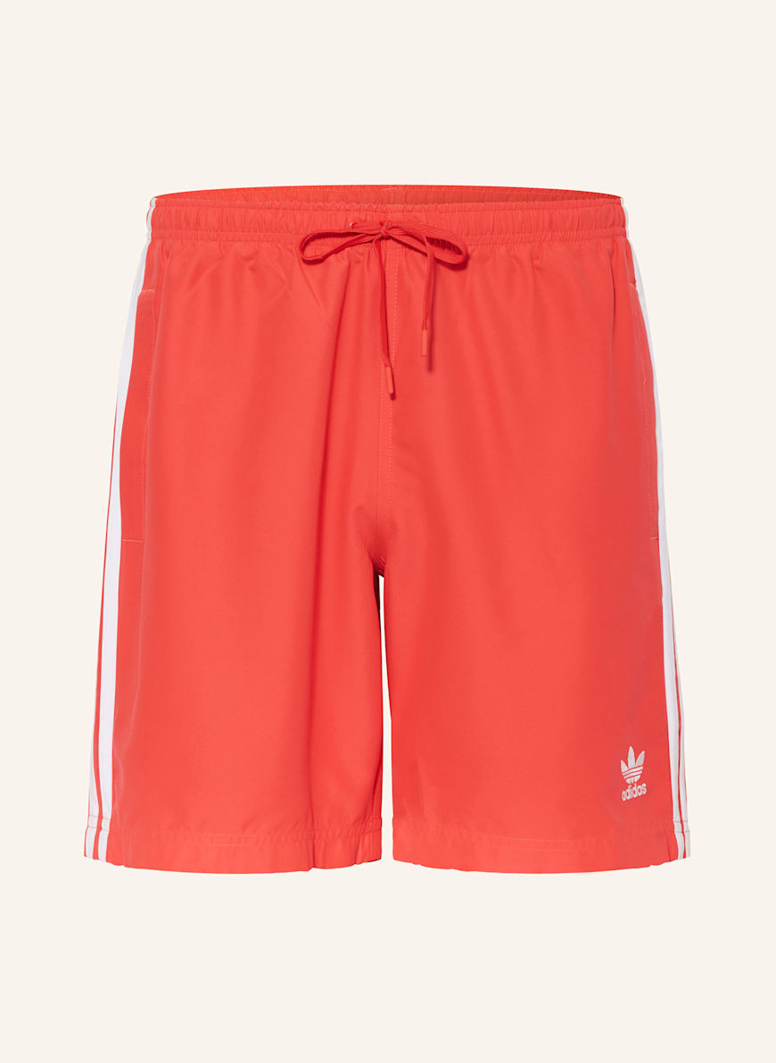adidas Originals Badeshorts ADICOLOR 3-STREIFEN 8-INCH in neonrot