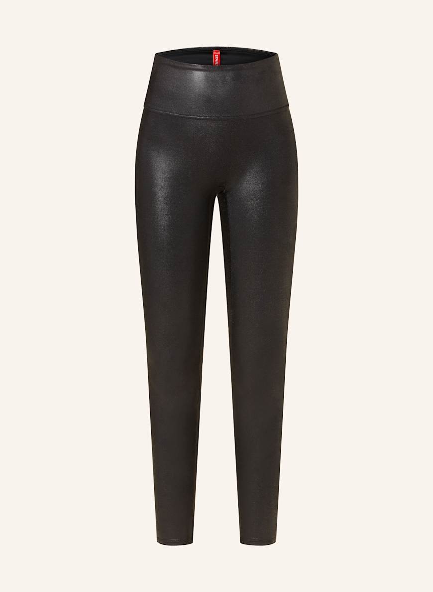 SPANX Shape leggings FAUX LEATHER LEGGINGS in leather look in black