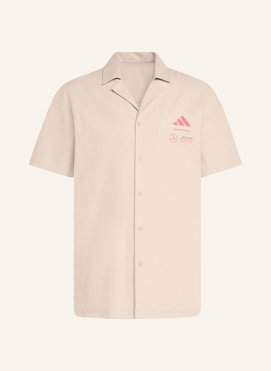 adidas Resorthemd MERCEDES - AMG PETRONAS FORMULA ONE TEAM SUMMER Loose Fit: BEIGE