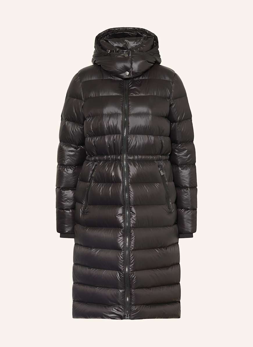 TOMMY HILFIGER Down jacket with removable hood in black
