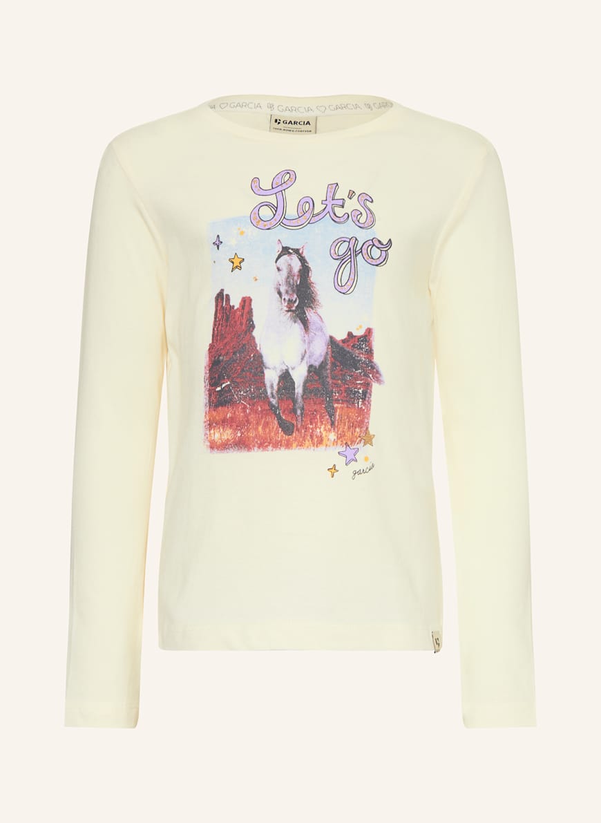 GARCIA Mädchen Langarm T-Shirt | Aus Weicher Baumwolle | Fällt Kleiner Aus, Größe Hochbestellen