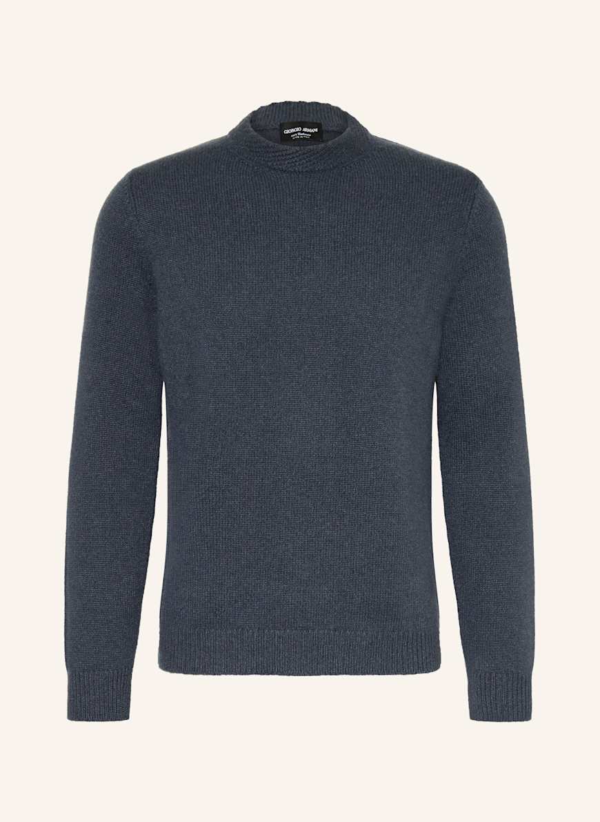 GIORGIO ARMANI Cashmere sweater in dark blue