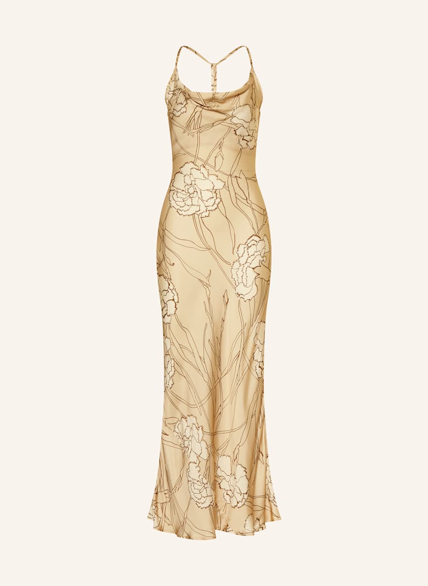 【海外限定】REISSドレス☆Gold Rochelle Satin Floral-Print Sl Buy Reiss Gold Rochelle Satin Floral-Print Slip Maxi Dress