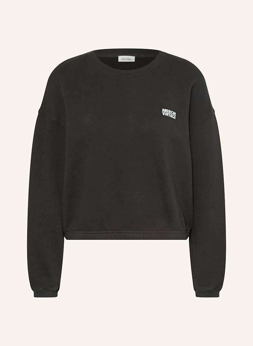 American Vintage Sweatshirt IZUBIRD in dunkelgrau